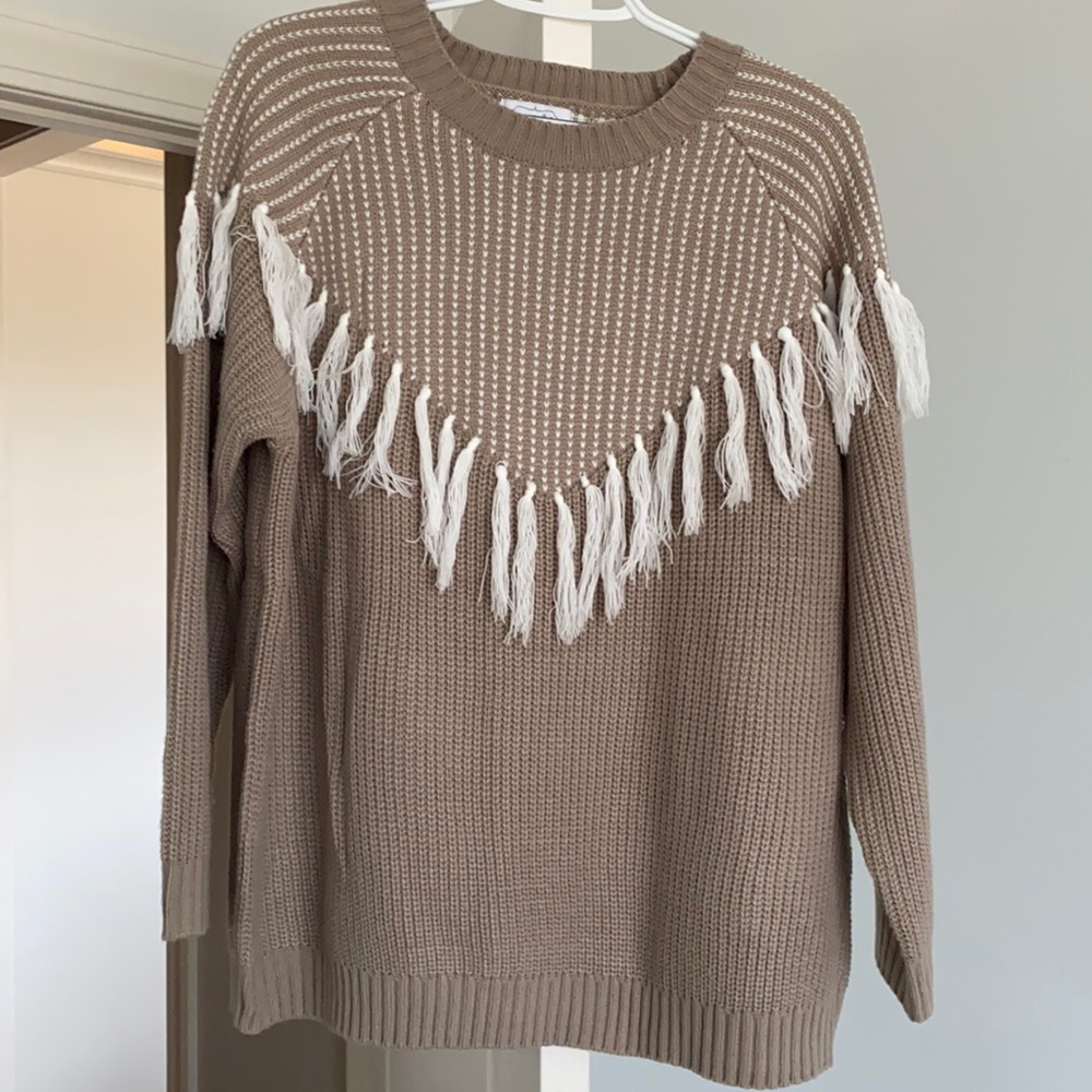 Mudpie Fringe Sweater